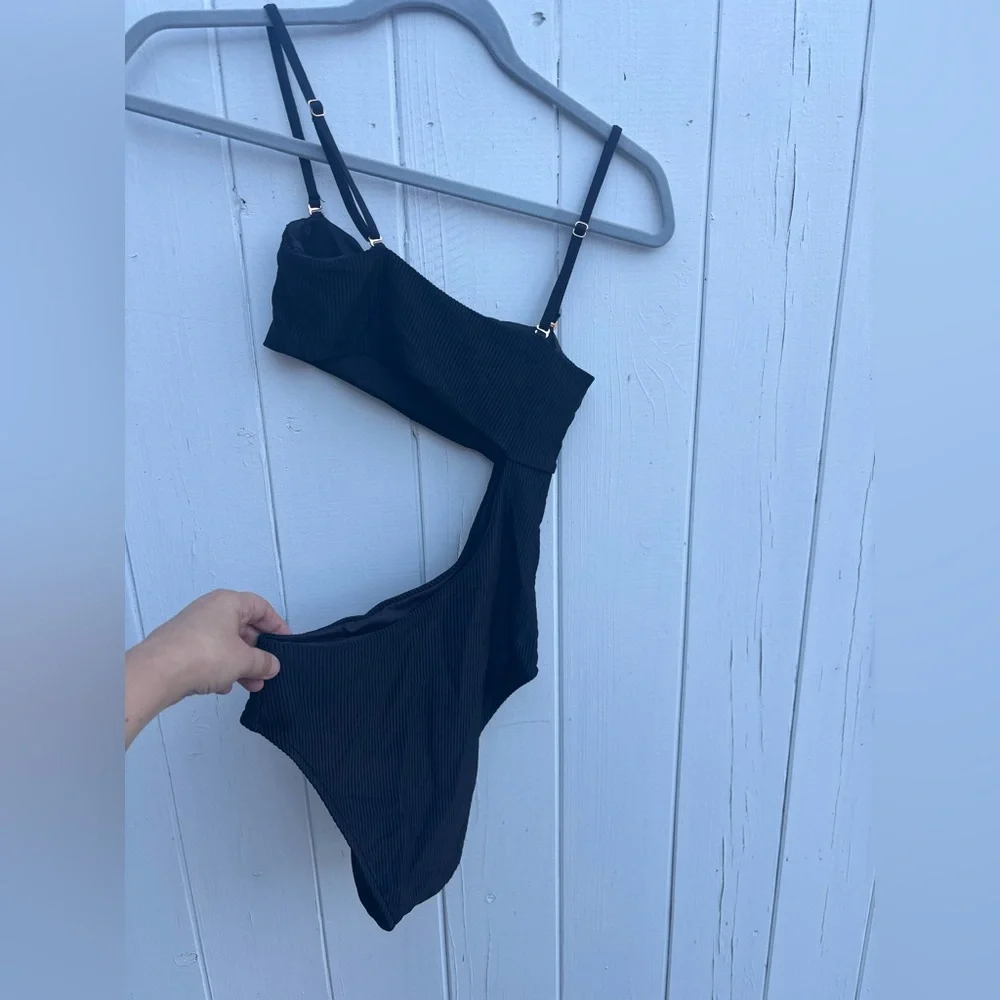 Frankie’s Bikini Side Cut Out One Piece Small